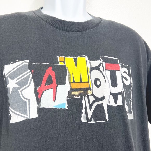 Famous Black Short Sleeve Graphic Tee Shirt Men's Large - Picture 4 of 9